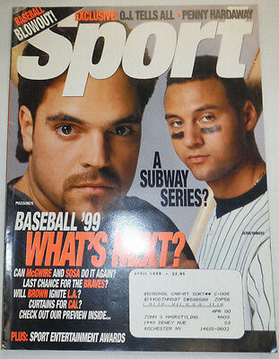 Sport Magazine Derek Jeter & Mike Piazza April 1999 010215R