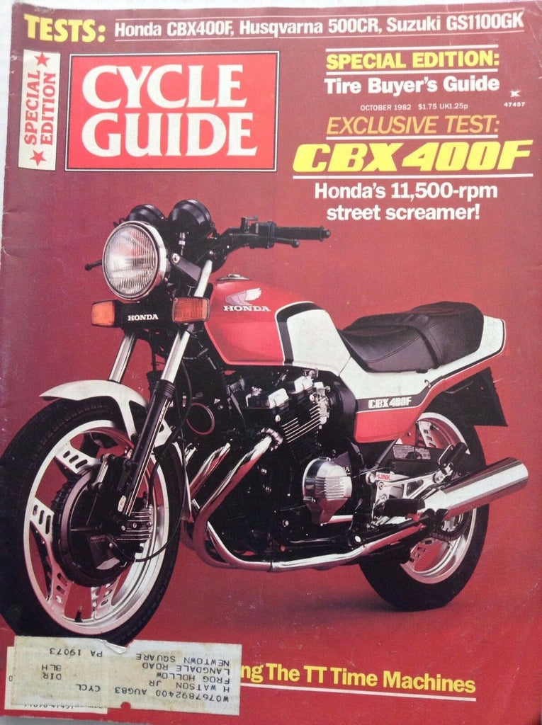 Cycle Guide Magazine CBX400F Tire Guide October 1982 091817nonrh