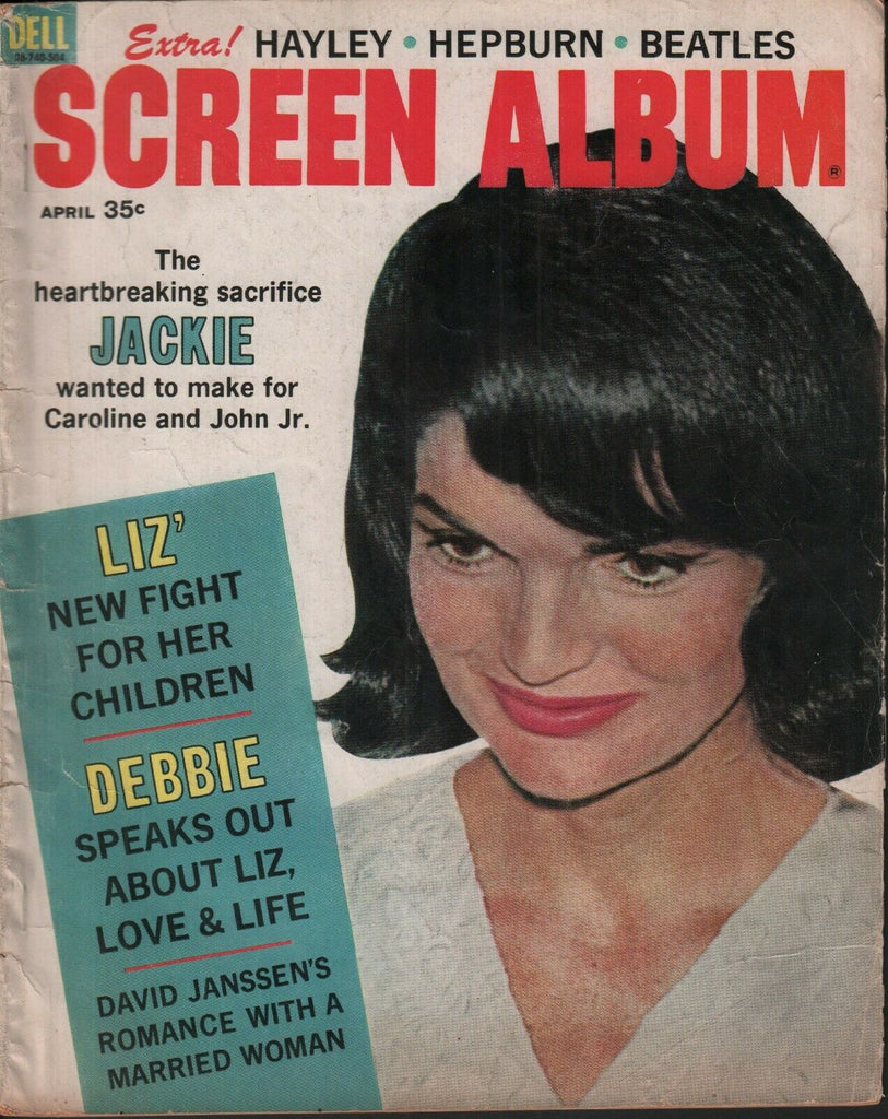 Screen Album April 1965 Jackie Kennedy John Jr Caroline Liz Taylor 062519AME