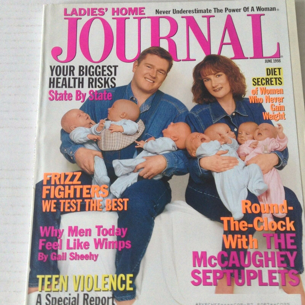 Ladies' Home Journal Magazine The McCaughey Setuplets June 1998 051717nonrh