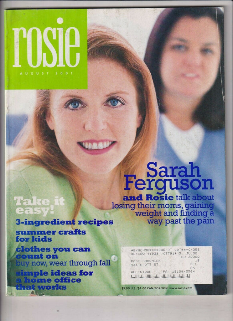 Rosie O' Donnell Mag Sarah Ferguson August 2001 032920nonrh