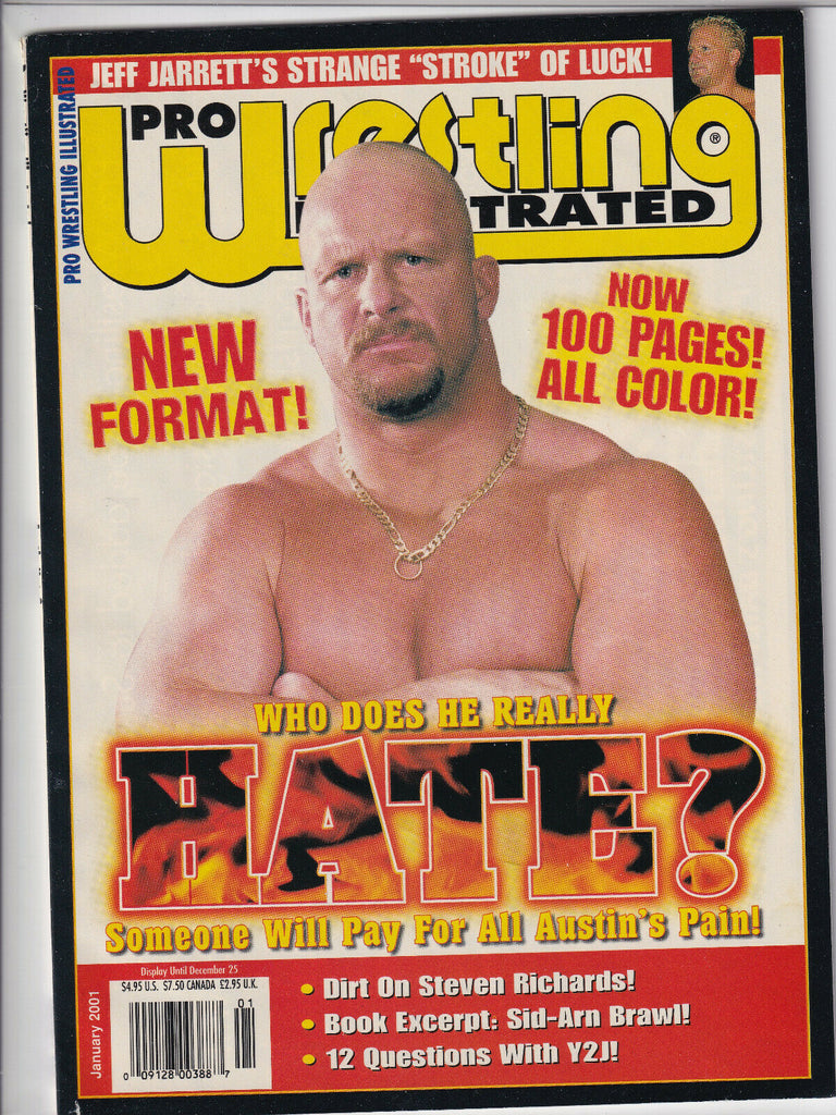 Pro Wrestling Illustrated Stone Cold Jeff Jarrett January 2001 052219nonr