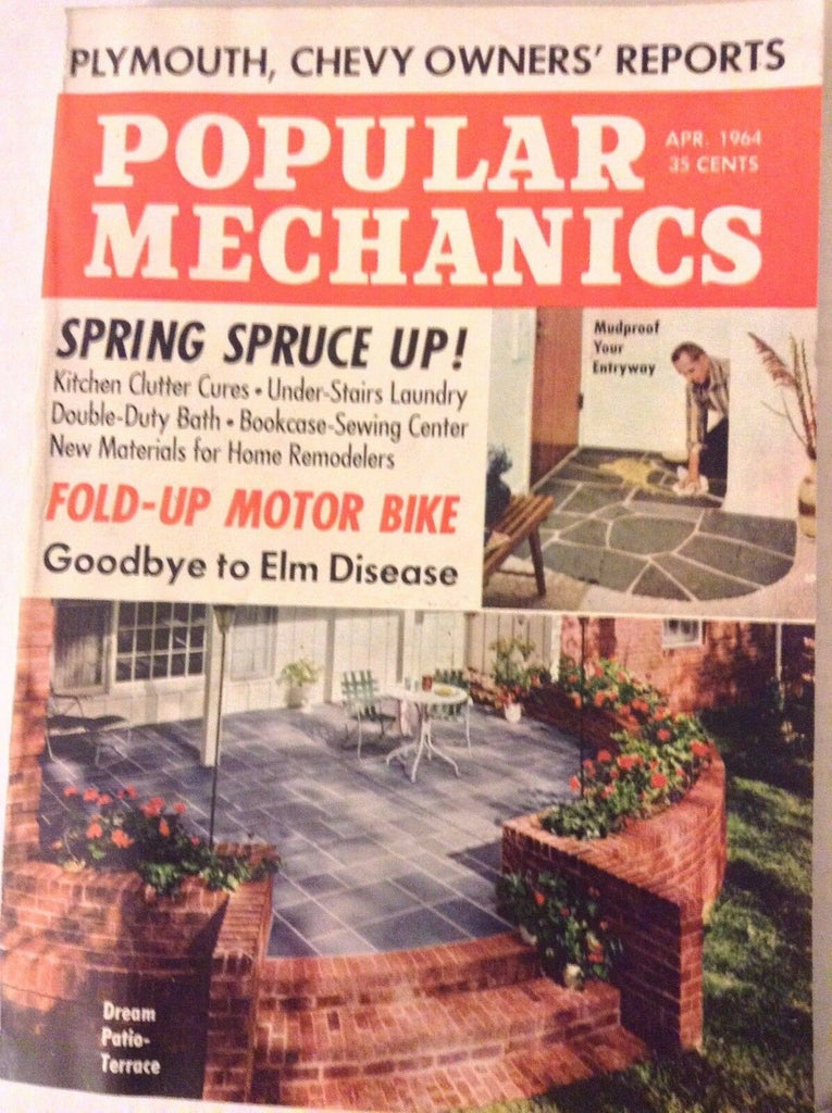 Popular Mechanics Magazine Fold Up Motor Bike April 1964 082017nonrh