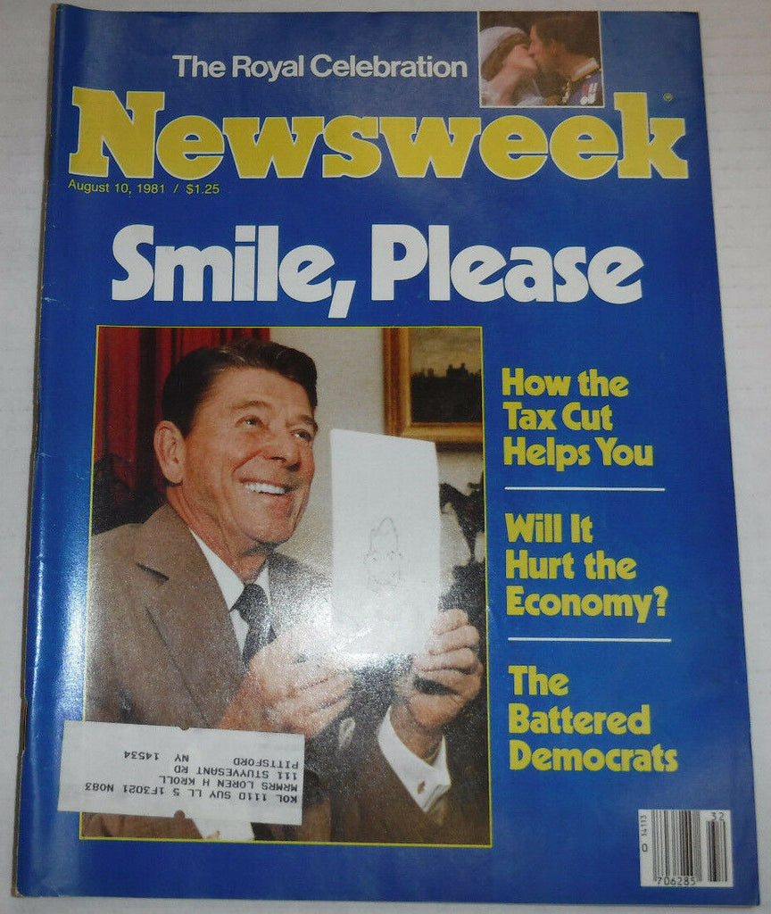 Newsweek Magazine Ronald Reagan August 10, 1981 100716R2