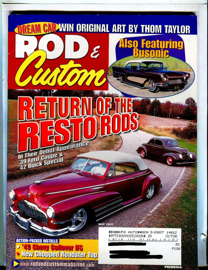 Rod & Custom Magazine May 2005 Resto Rods EX w/ML 021817jhe