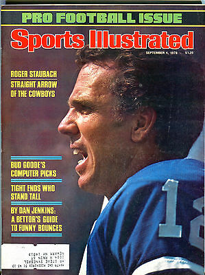 Sports Illustrated Magazine September 4 1978 Roger Staubach EX 031516jhe