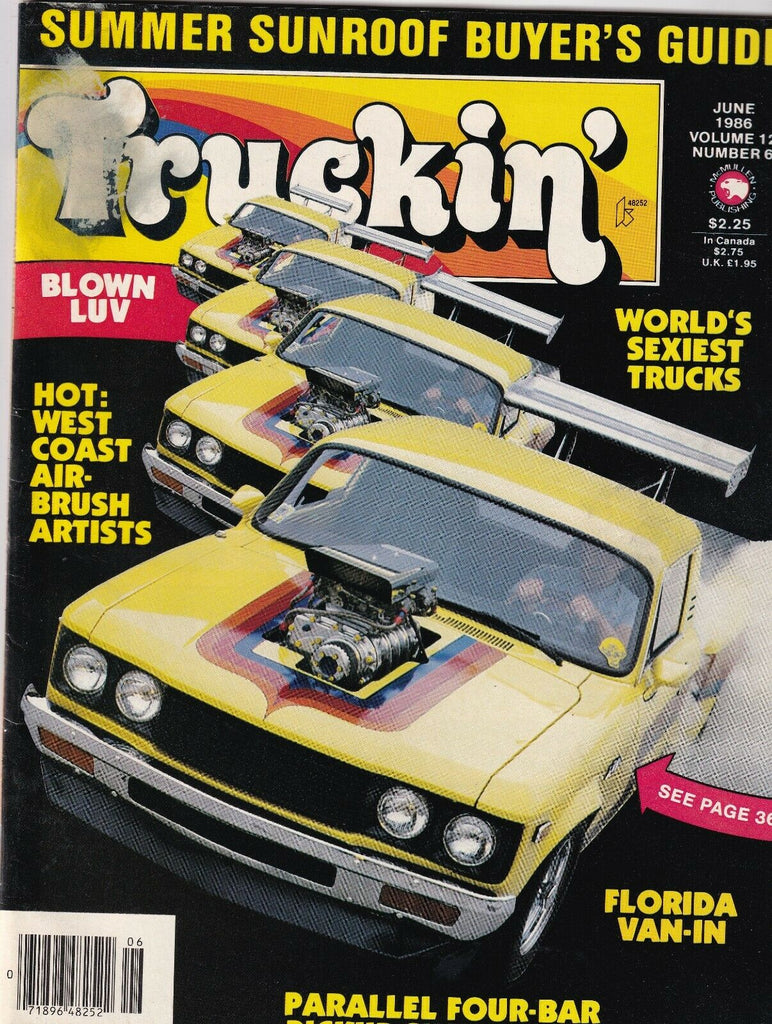 Truckin' Mag Florida Van-In Blown LUV June 1986 070419nonr