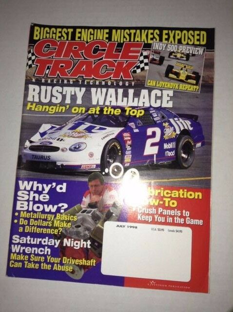 Circle Track Magazine Rusty Wallace Fabrication How To July 1998 040417NONRH
