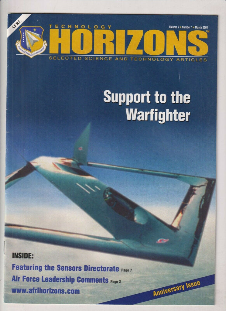 Technology Horizons Mag Support To The Warfighter March 2001 021920nonr