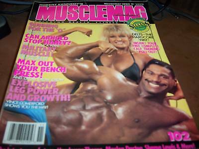 Musclemag International Nov 1990 Can Arnold Stop Haney?