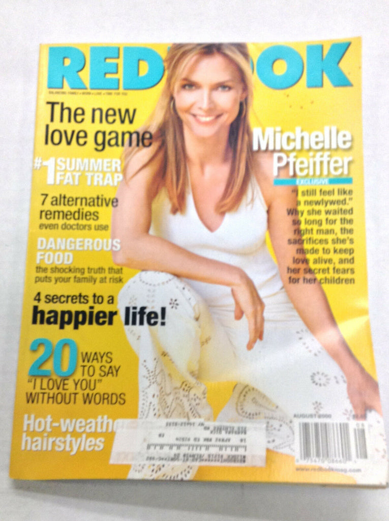 Redbook Magazine Michelle Pfeiffer Happier Life August 2000 020617RH