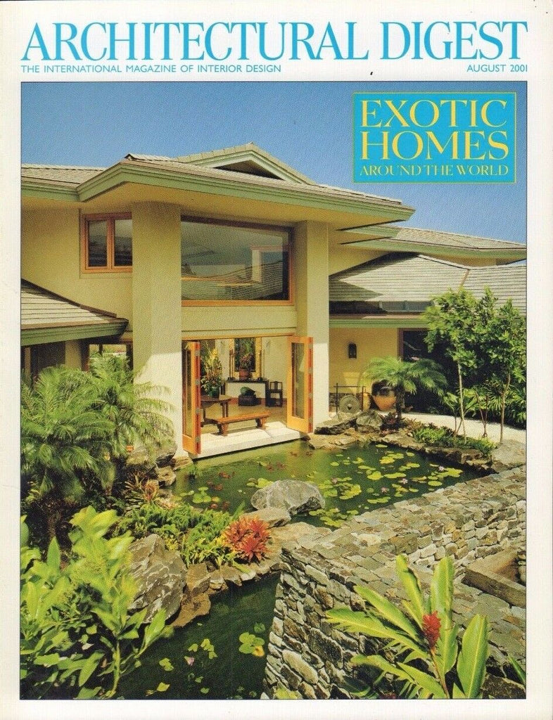 Architectural Digest August 2001 Exotic Homes Around the World 021617DBE
