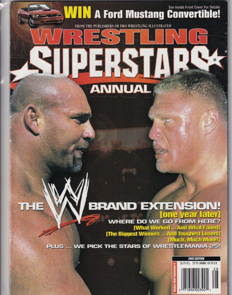 Wrestling Superstars Annual Brock Lesnar & Goldberg 2003 052419nonr