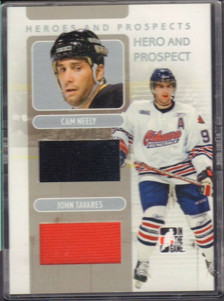 Cam Neely John Tavares Jersey card In The Game 2008 Silver 1 of 50 022019DBCD