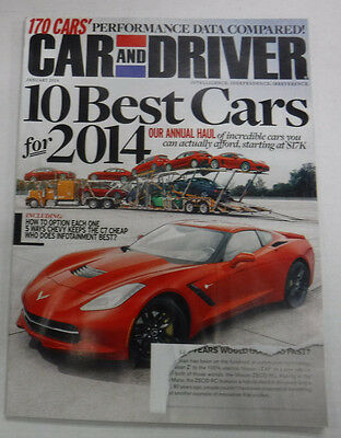 Car And Driver Magazine 10 Best Cars Our Annual Haul January 2014 082115R2