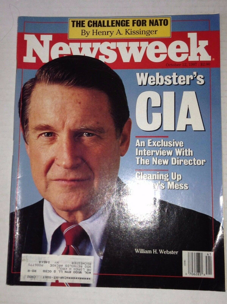Newsweek Magazine William H. Webster October 12, 1987 101216R2