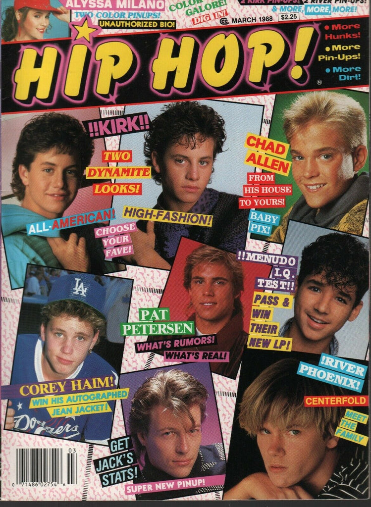 Hip Hop! Magazine March 1988 Kirk Cameron Menudo River Phoenix 082420AME