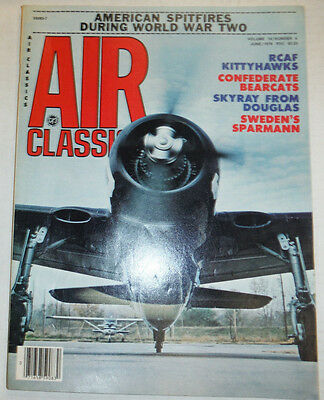 Air Classics Magazine RCAF Kittyhawks Skyray From Douglas June 1978 040915R