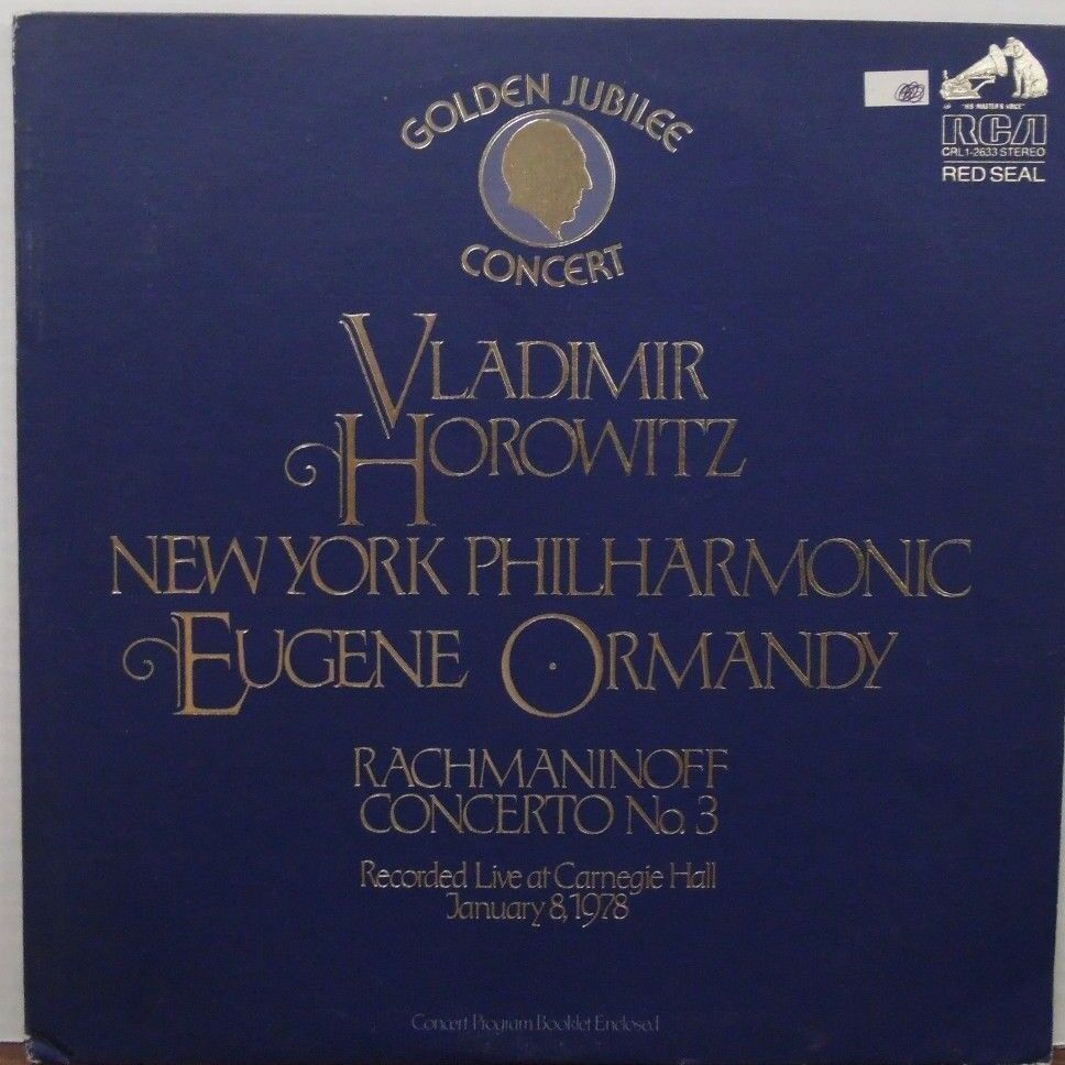 Golden Jubilee Concert Vladimir Horowitz Eugene Ormandy 33RPM 110616LLE