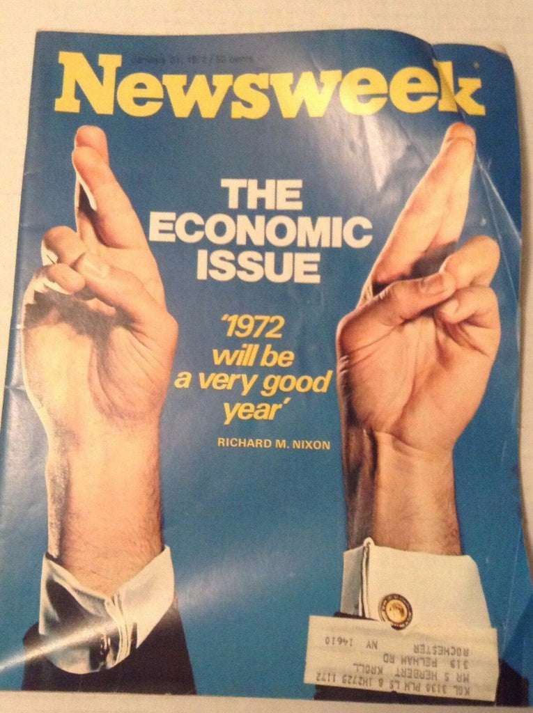 Newsweek Magazine The Economic Issue January 31, 1972 101216R2
