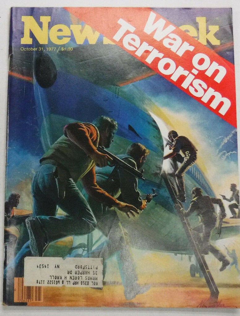 Newsweek Magazine War On Terrorism Good Cond October 31, 1977 100616R
