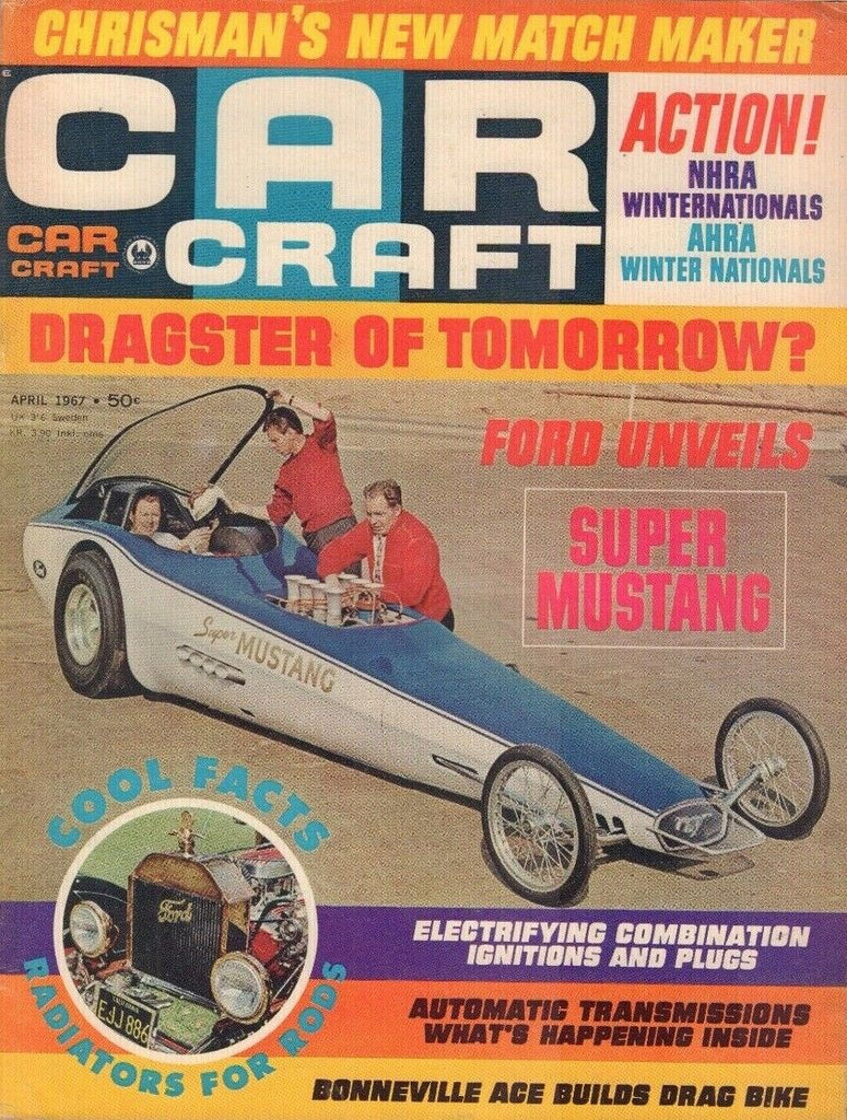 Car Craft Magazine Ford Unveils Super Mustang April 1967 011018nonr