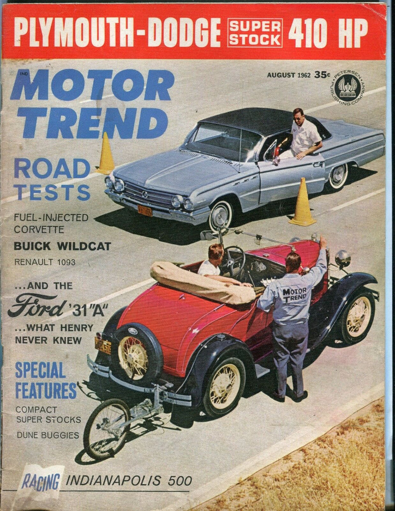 Motor Trend Magazine August 1962 Buick Wildcat VG No ML 011017jhe
