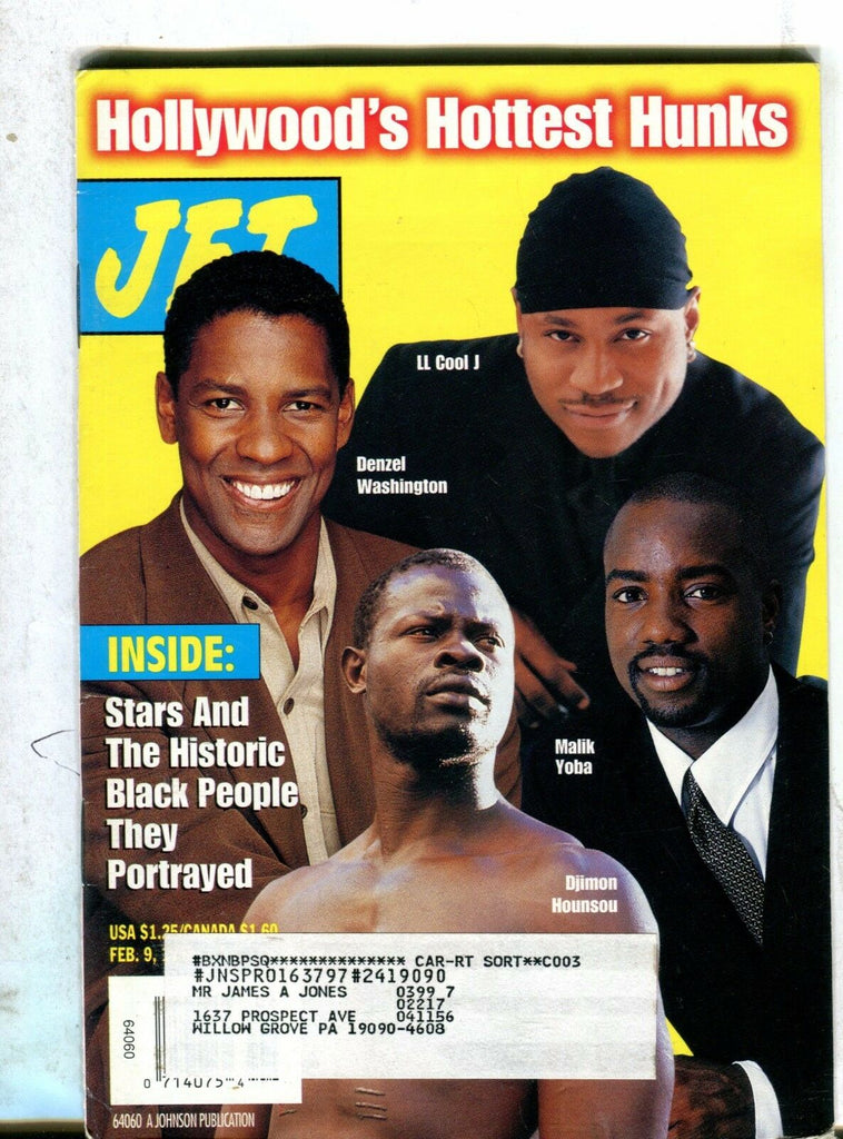 Jet Magazine February 9 1998 LL Cool J Denzel Washington 071117nonjhe