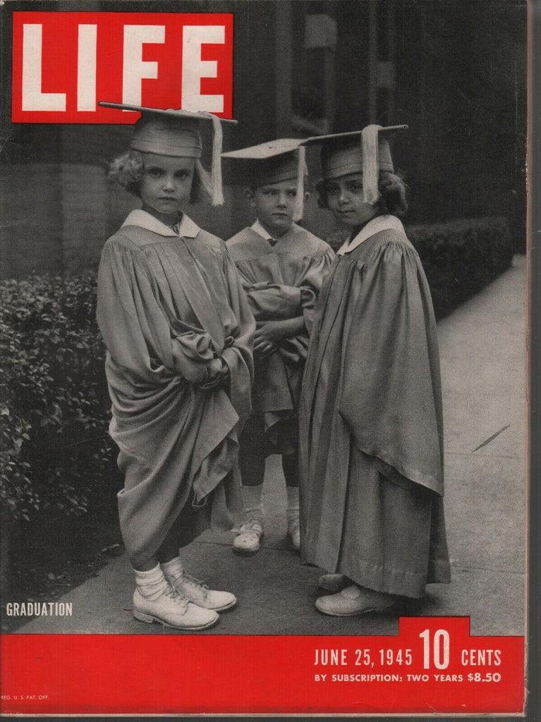 Life Magazine June 25 1945 Graduation Trumans Missori Vintage WWII Ads 082019AME