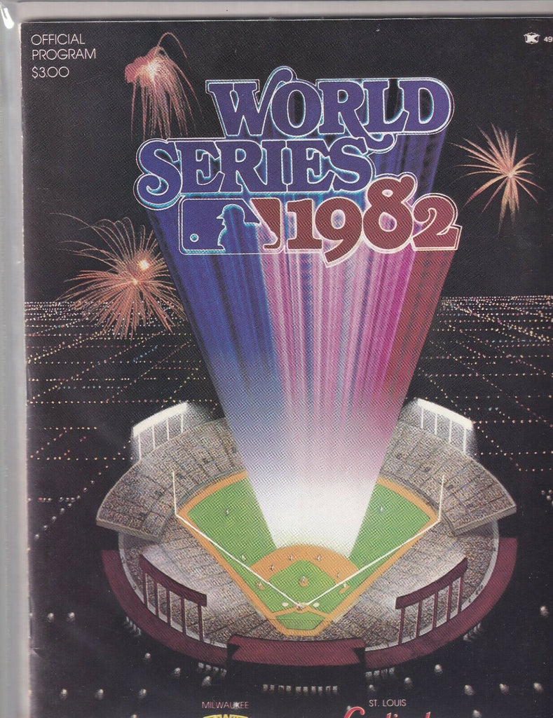 World Series Official Program 1982 Brewers Vs Cardinals 070419nonr