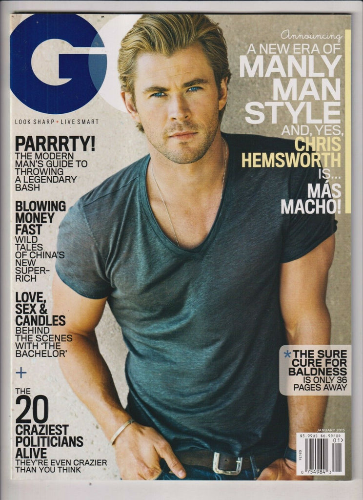 GQ Magazine Chris Hemsworth 20 Crazy Politicians January 2015 032420nonrh