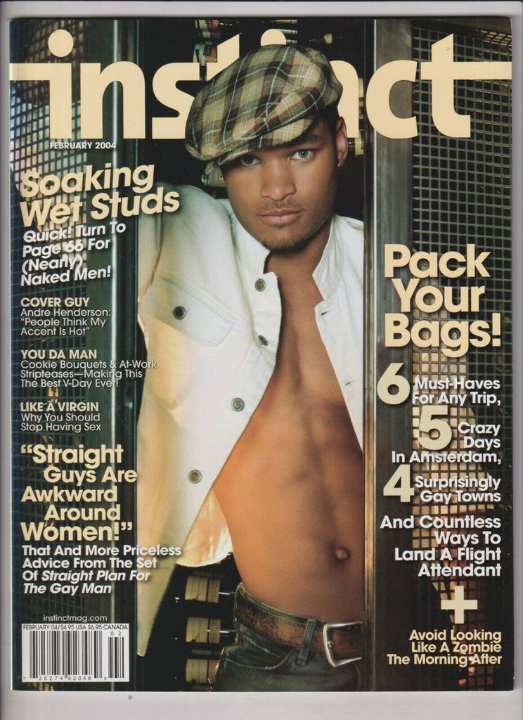 Instinct Gay Fashion Mag Andre Henderson Trebor Healey February 2004 031020nonr