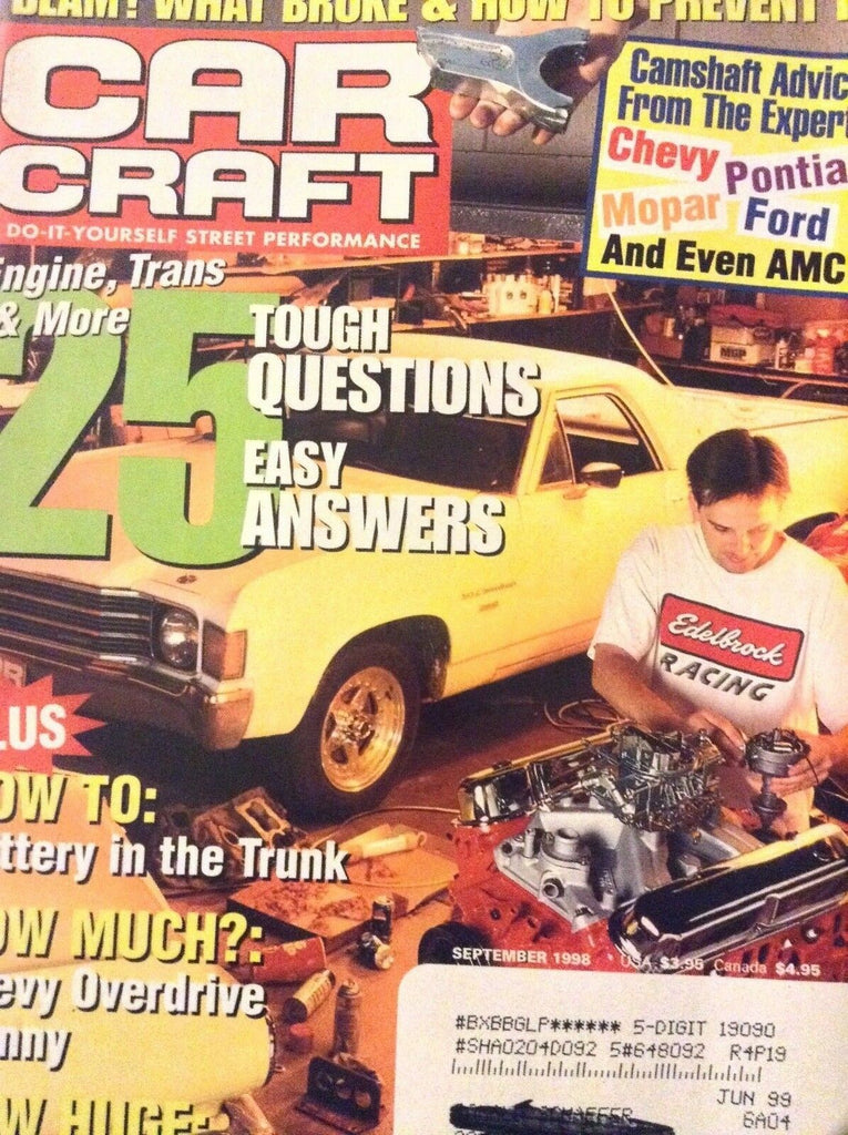 Car Craft Magazine 25 Tough Questions Easy Answers September 1998 010319nonrh