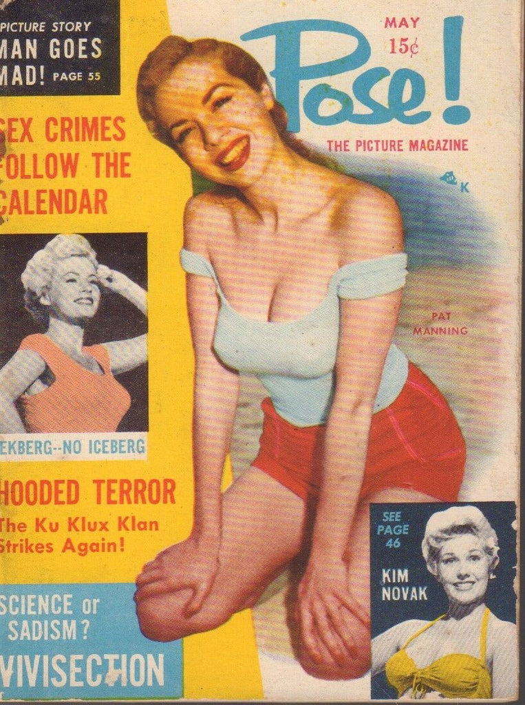 Pose! May 1956 Pat Manning Kim Novak Cheesecake Pin Up Digest 091318AME2