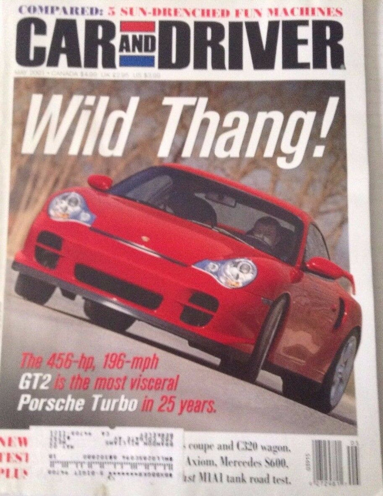 Car And Driver Magazine GT2 Porsche Turbo May 2001 080317nonrh