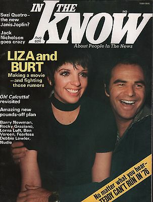 In The Know Magazine August 1975 Liza Minnelli, Barry Newman EX 112315DBE2