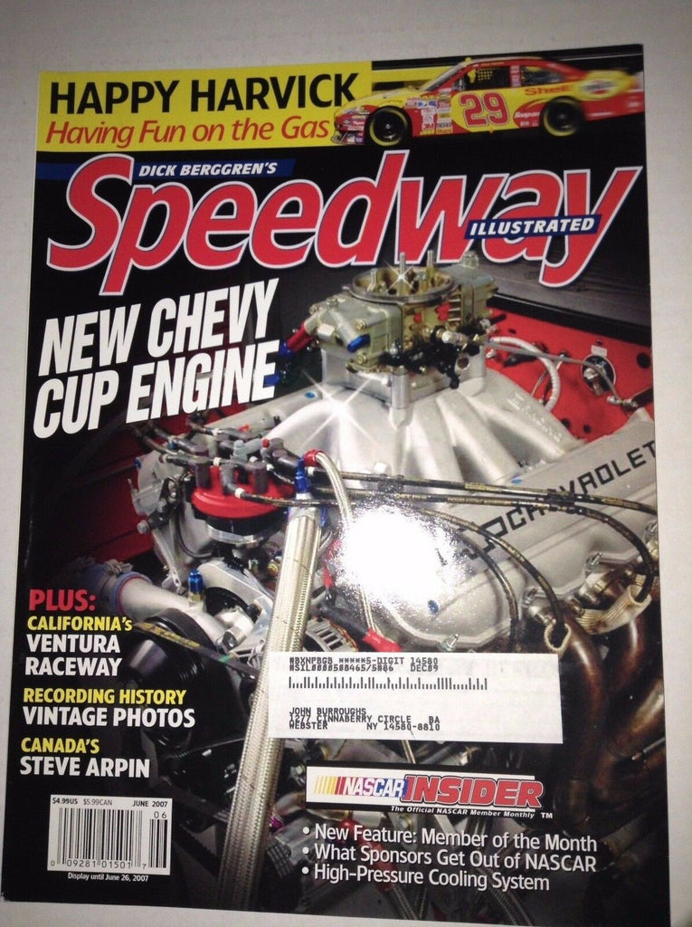 Speedway Illustrated Magazine Chevy Cup Engine Harvick June 2007 041317nonrh