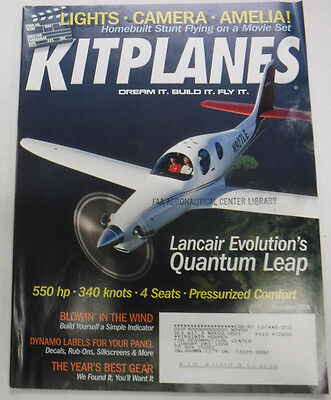 Kitplanes Magazine Lancair Evolution's Quantum Leap November 2008 072215R