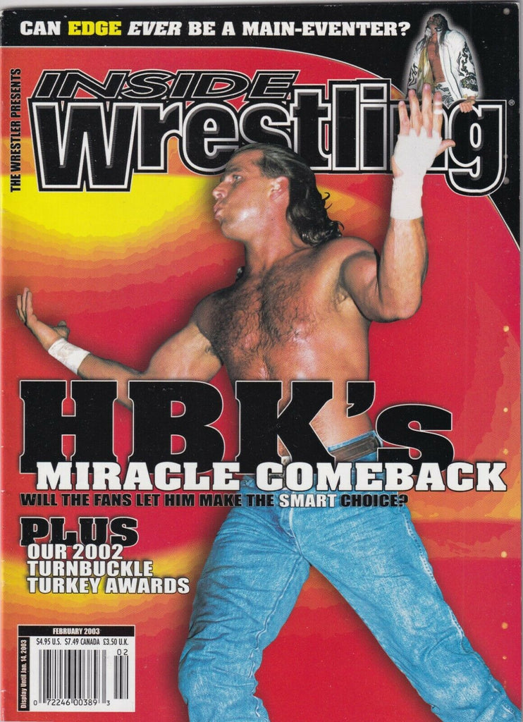 Inside Wrestling Magazine Shawn Michaels Edge February 2003 060419nonr