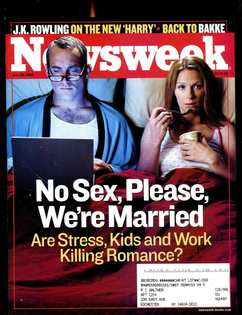 Newsweek Magazine June 30 2003 Stress Kids & Work EX w/ML 122316jhe