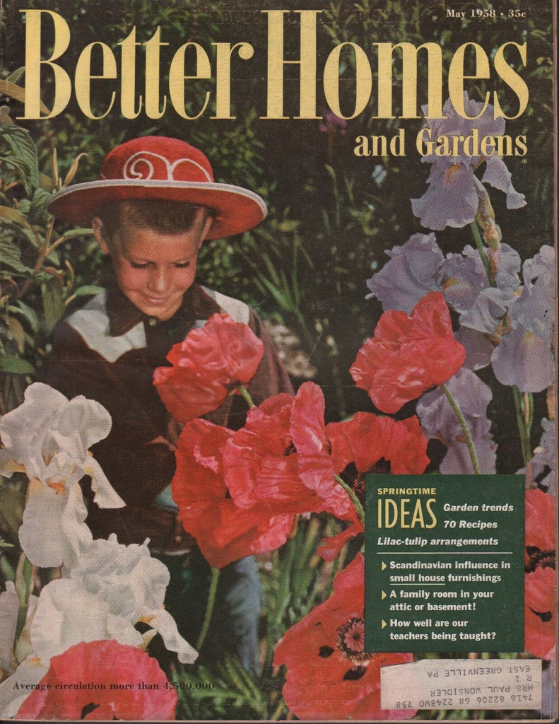 Better Homes And Gardens May 1958 Springtime Ideas 072617nonDBE2