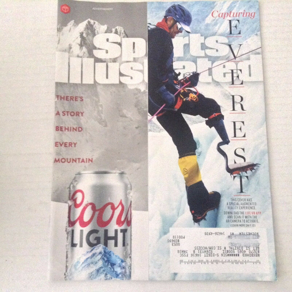 Sports Illustrated Magazine Mt. Everest Life VR May 2017 051817nonrh2