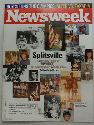 Newsweek Magazine Splitsville Boycotting The Olympics April 2008 052615R2