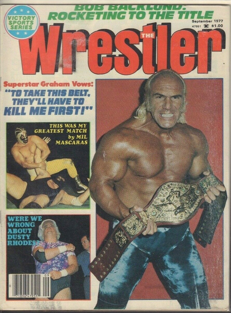 The Wrestler September 1977 Superstar Graham Mil Mascaras Dusty Rhodes 022819DBE