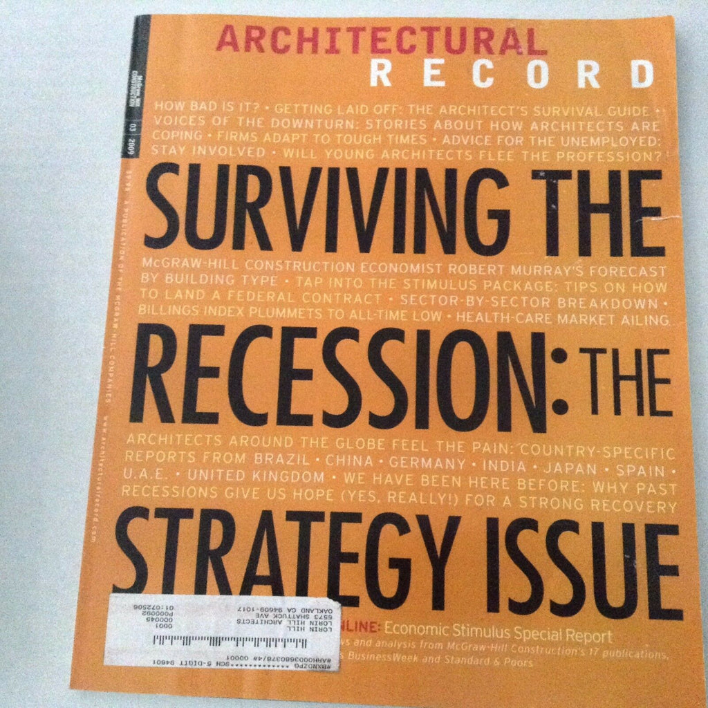 Architectural Record Magazine Surviving The Recession March 2009 070417nonrh