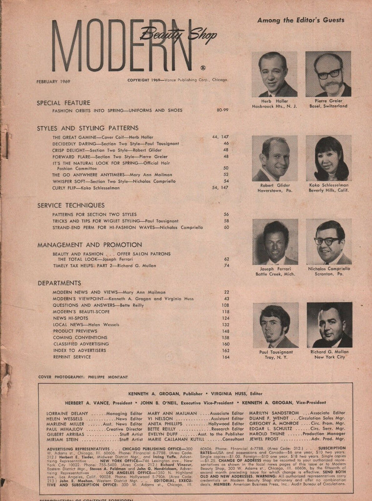 Modern Beauty Shop February 1969 Vintage Bobs & Mods 072419AME3