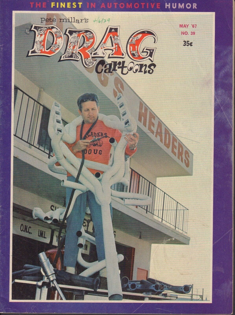 Pete Millar's Drag Cartoons May 1967 Tony Bell Vehicle Humor 041918DBE