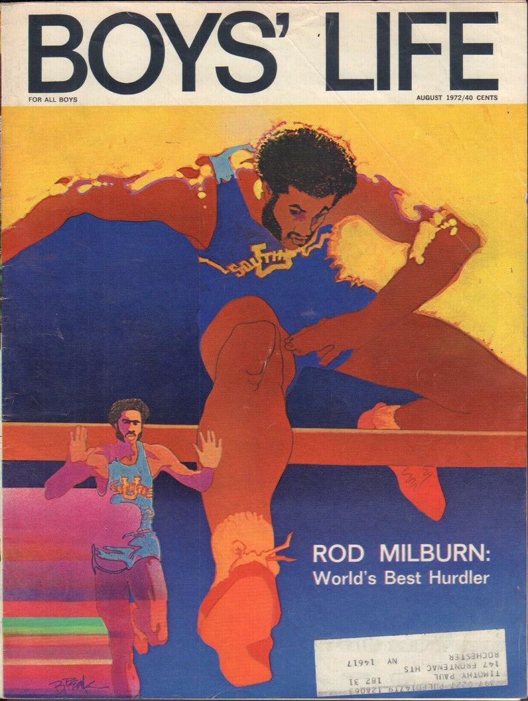 Boy's Life August 1972 Rod Milburn w/ML 011617DBE2