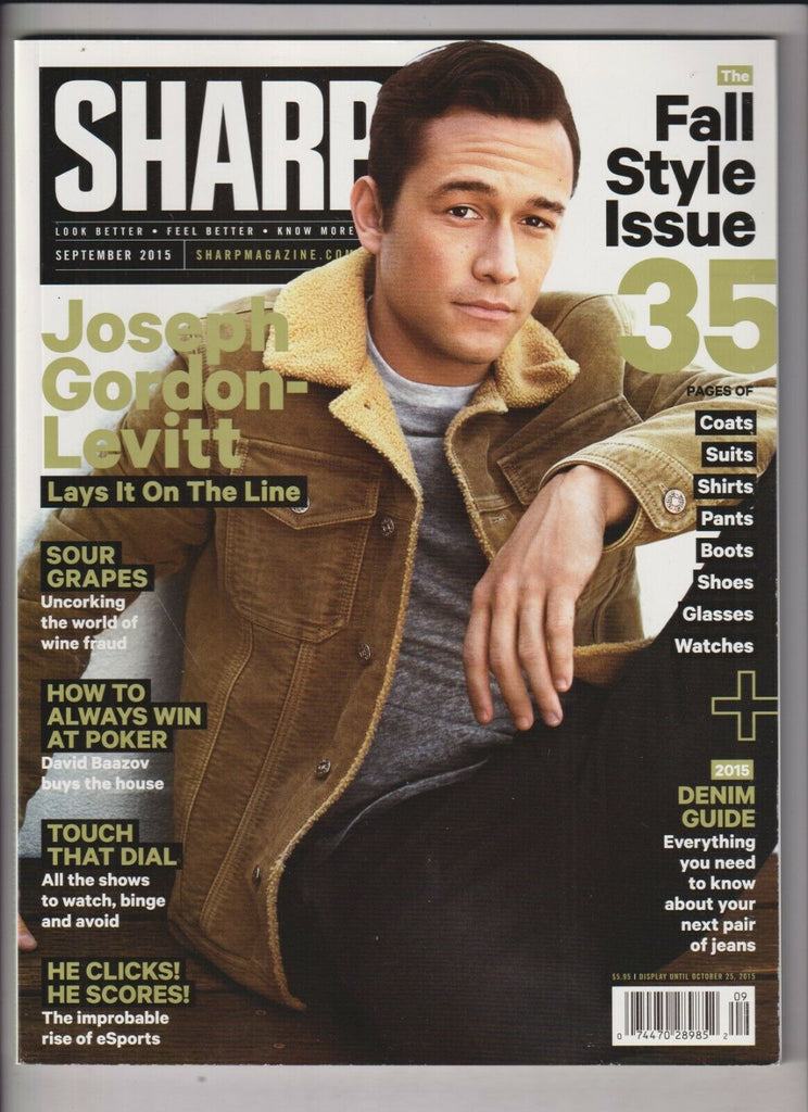 Sharp Mag Joseph Gordon Levitt Fall Style September 2015 031020nonr