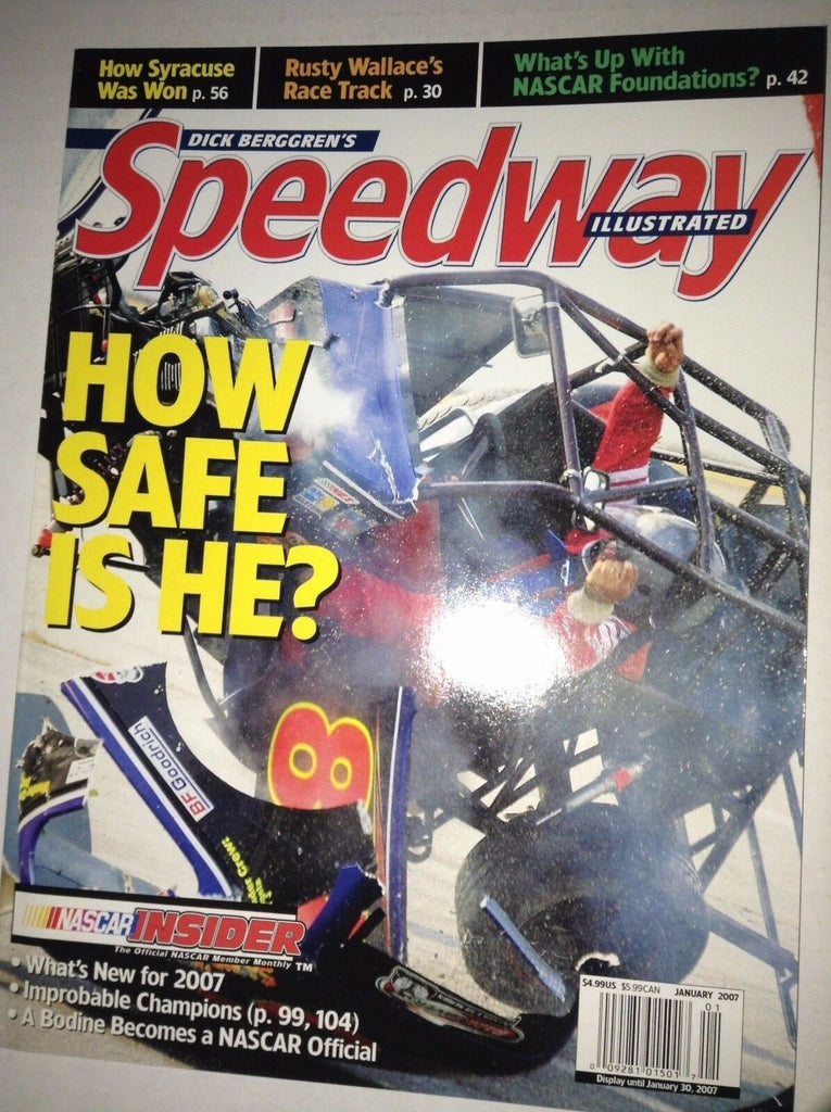 Speedway Illustrated Magazine Rusty Wallace How Safe January 2007 041217nonrh